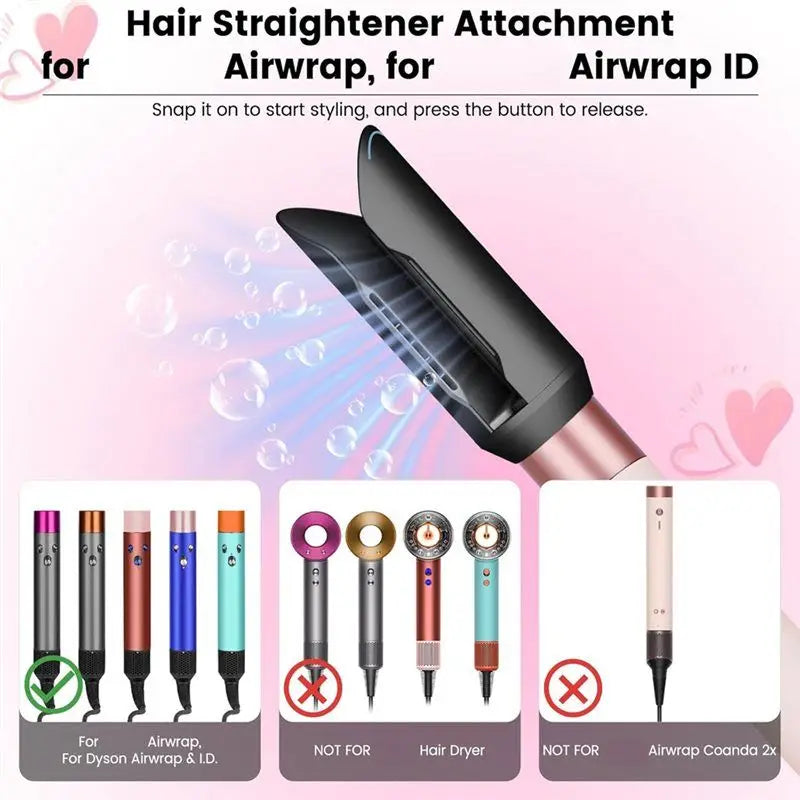 Airwrap Hair Straightener Attachment – Premium Air-Smoothing Nozzle Replacement for Airwrap & Airwrap I.D.