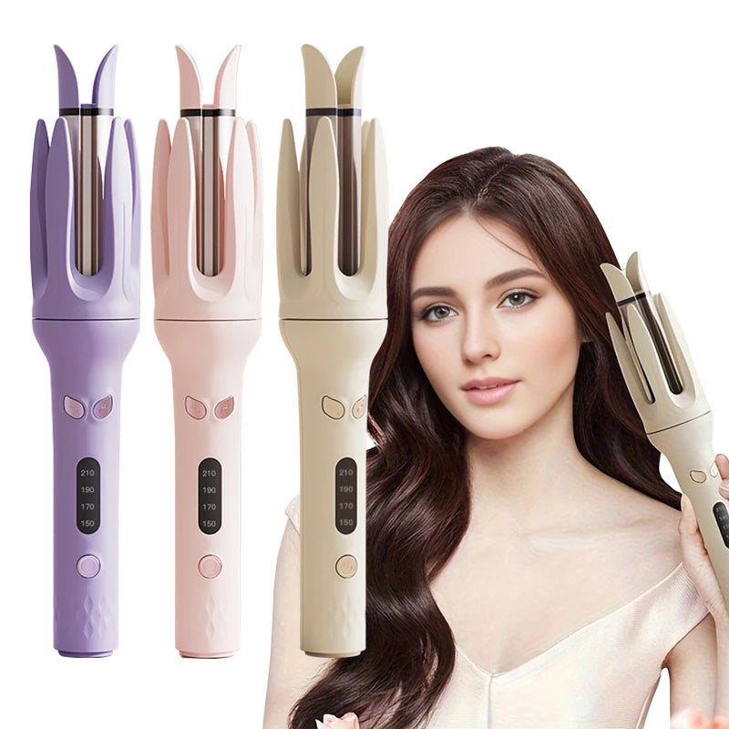 28mm Automatic Hair Curler – Smart Rotating Curling Iron with 30M Negative Ions & 4 Temperature Settings