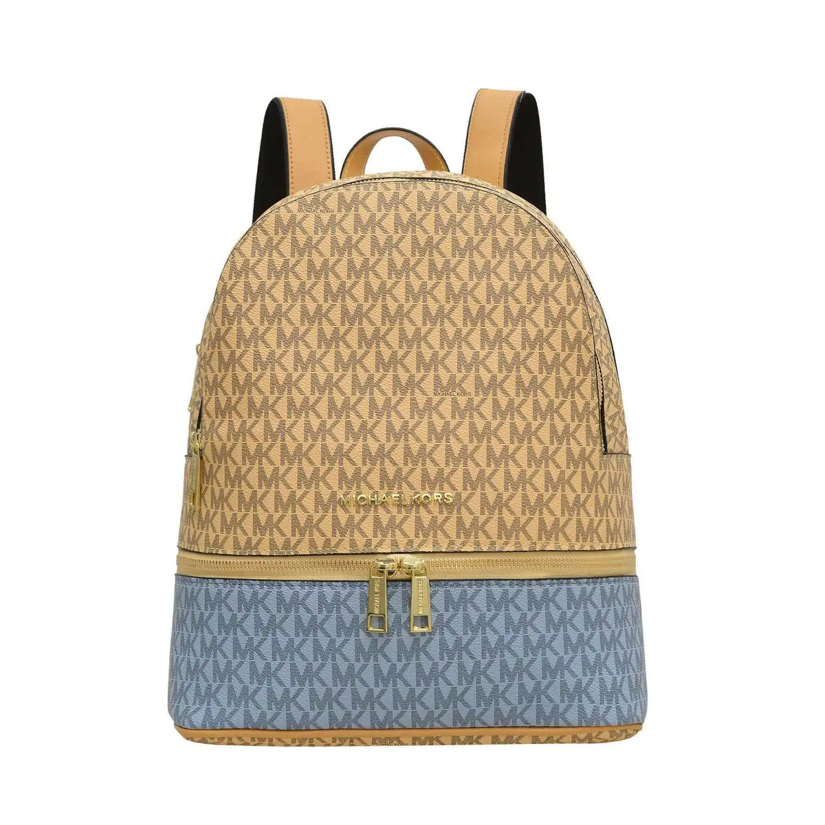 Michael Kors Signature Monogram Medium Zip Backpack