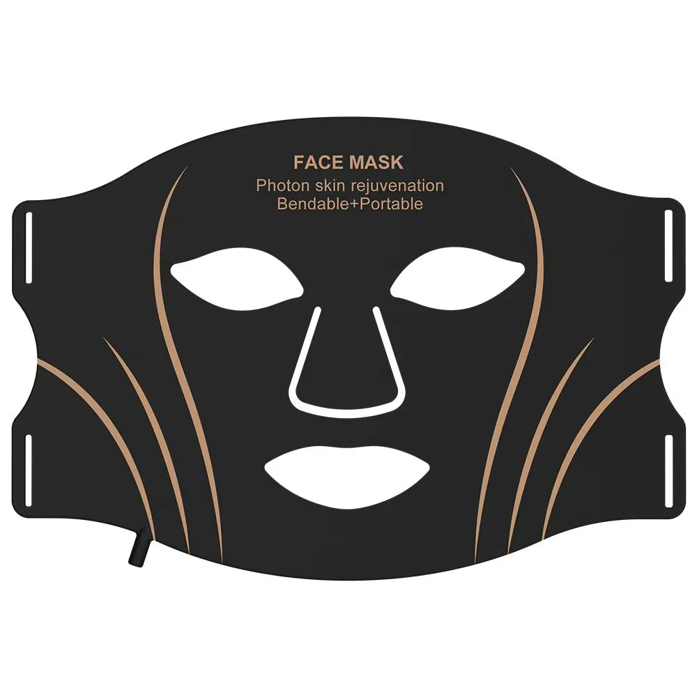 7-in-1 LED Light Therapy Face & Neck Mask Combo – Flexible Silicone Photon Skin Rejuvenation System
