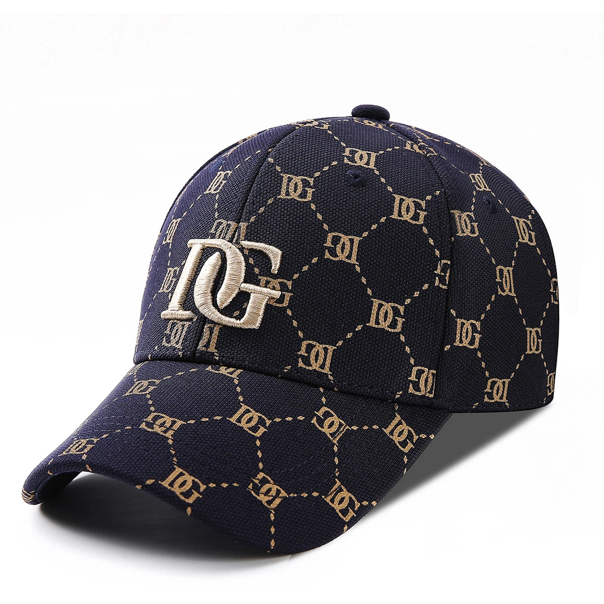 Luxury Monogram Jacquard Baseball Cap – 3D Embroidered Initial Sun Hat