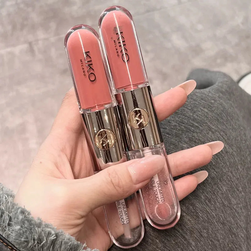 Kiko Milano Unlimited Double Touch Liquid Lipstick – 12-Hour Long-Wear Dual-Ended Lip Gloss Set