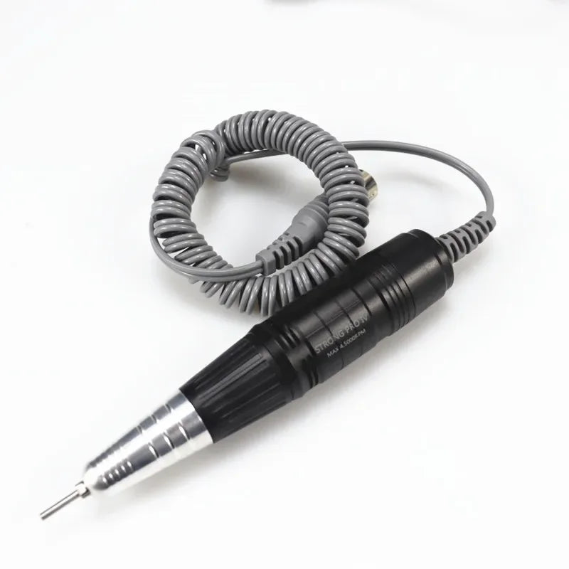 Professional STRONG 210 Electric Nail Drill Set – 45000 RPM Micro Motor E-File Machine with Foot Pedal