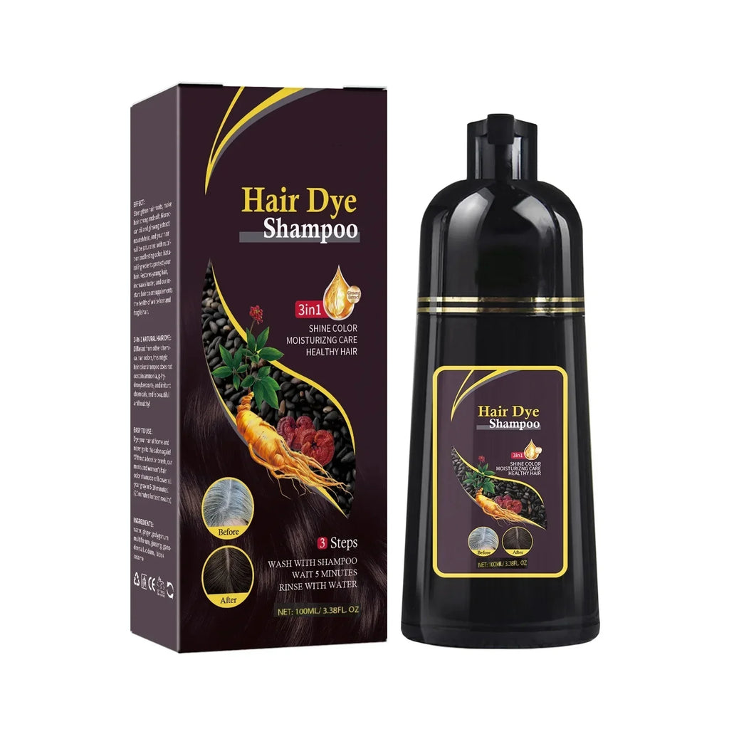 NOVA HAIR 200ml Herbal Hair Colouring Shampoo – Instant Gray Hair Coverage & Natural Shine