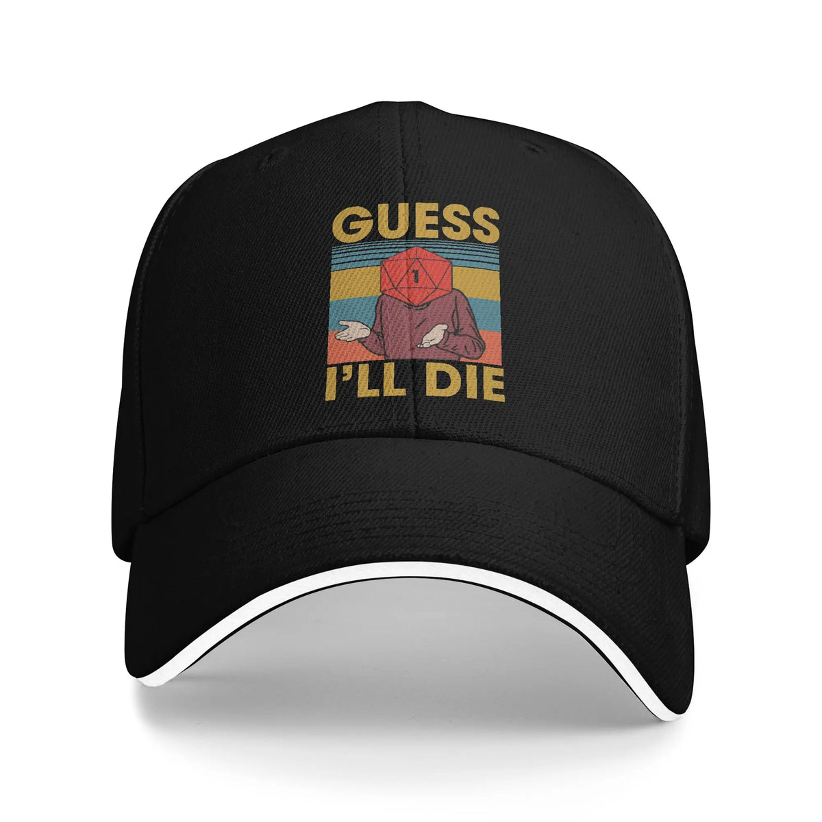 I'll Die Vintage Graphic Baseball Cap – Funny D&D / RPG Tabletop Dice Hat