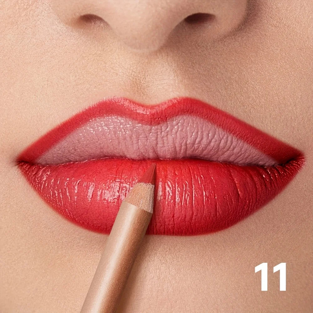 Silky Precision Pout Lip Liner Pencil – Waterproof Velvet Matte Lip Definer & Contour
