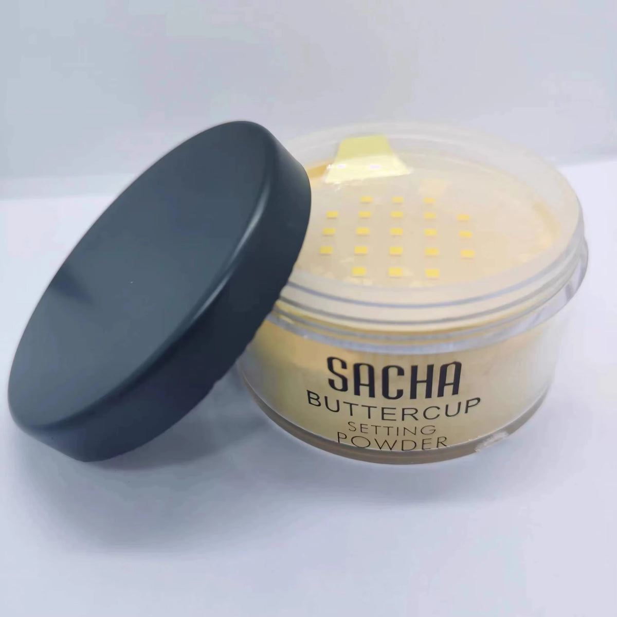 SACHA Buttercup Setting Powder (10g) – Matte Loose Finishing Powder for Baking, Oil Control & Flash-Friendly Complexion