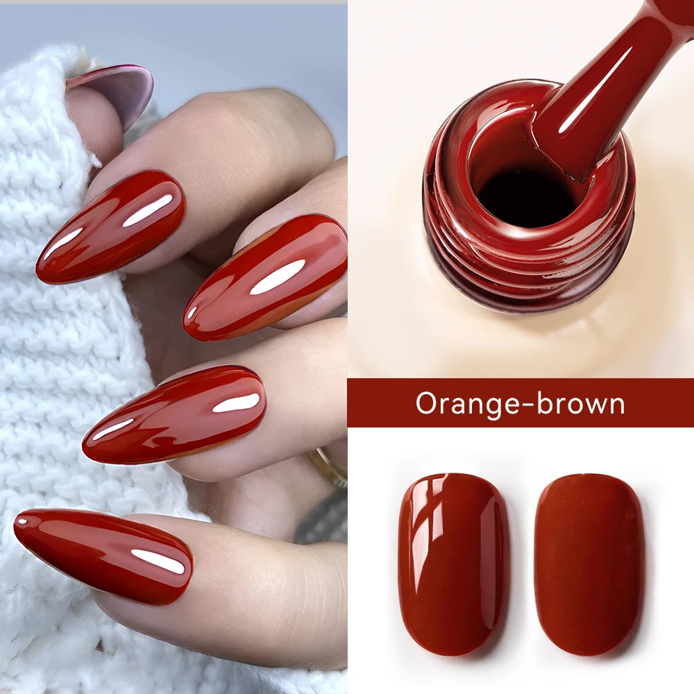 Premium Deep Cherry Red Gel Nail Polish - Long-Lasting & High-Gloss Finish