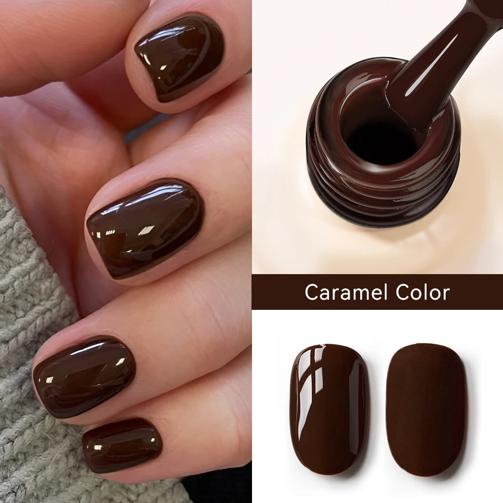 Premium Deep Cherry Red Gel Nail Polish - Long-Lasting & High-Gloss Finish