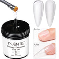 4-in-1 Fiberglass Nail Extension Gel – Clear Builder Gel for Broken Nail Repair & Natural Nail Reinforcement (100g)