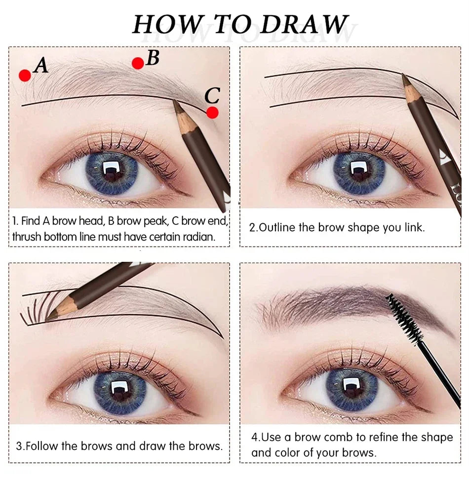 Eyebrow Pencil Set | 6 or 12 Pencils