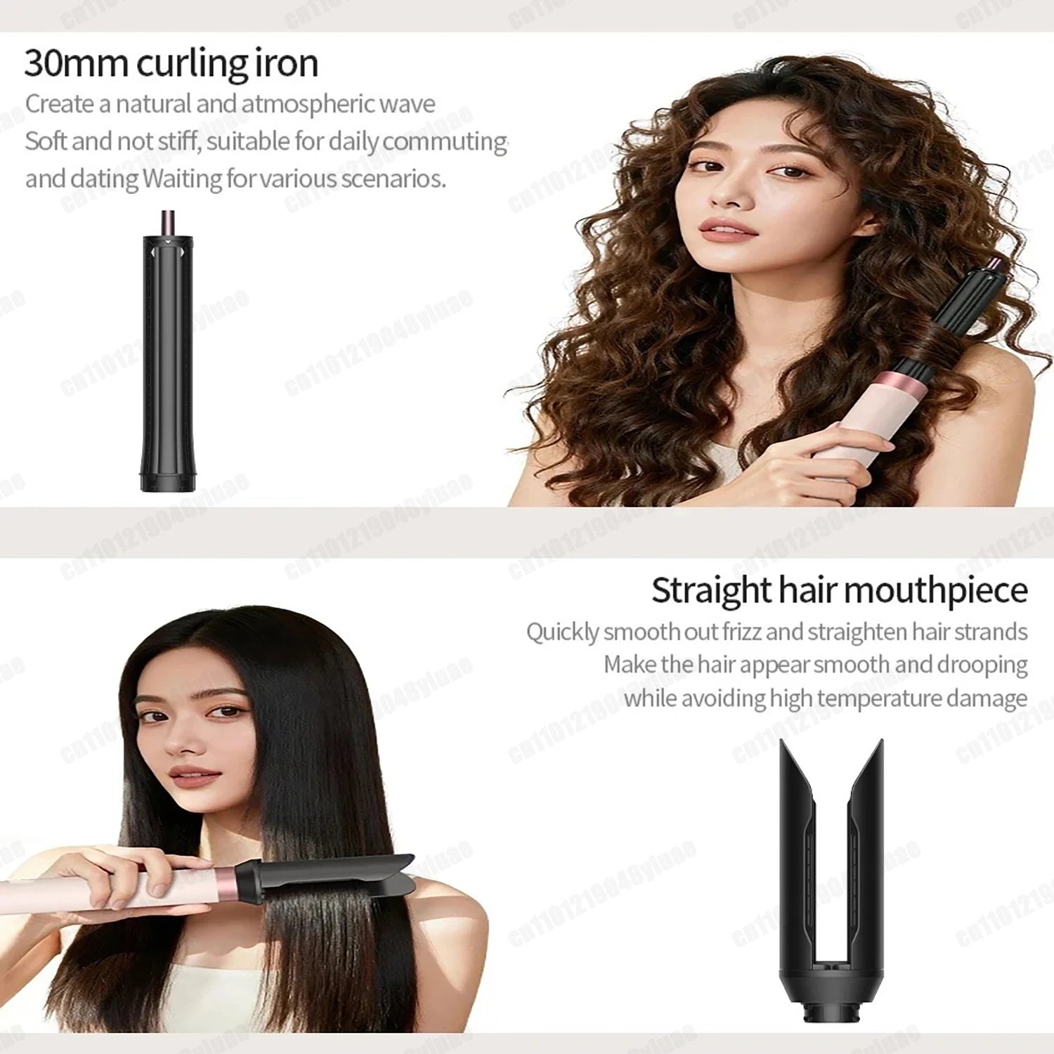 6-in-1 Air Styler & Hair Dryer Multi-Styler Set – Professional Coanda Airflow Curling, Straightening & Volumizing Tool