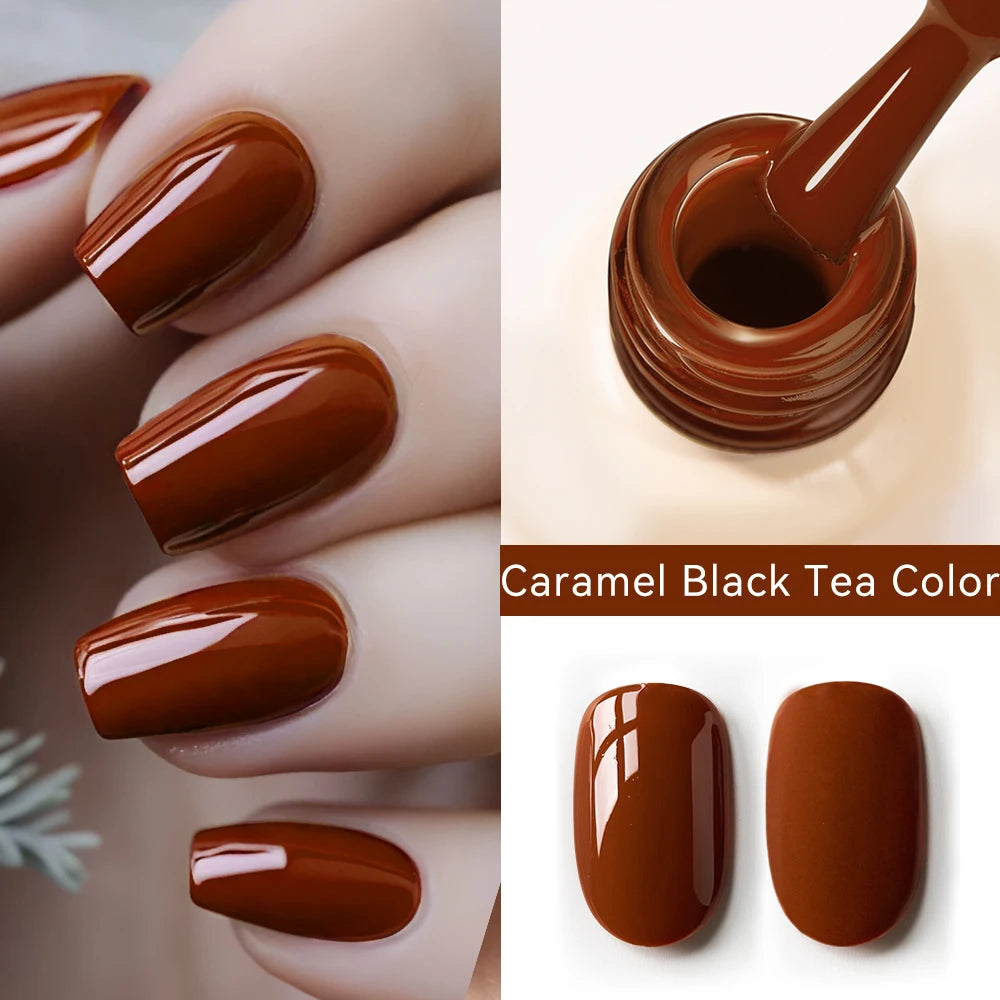 Premium Deep Cherry Red Gel Nail Polish - Long-Lasting & High-Gloss Finish
