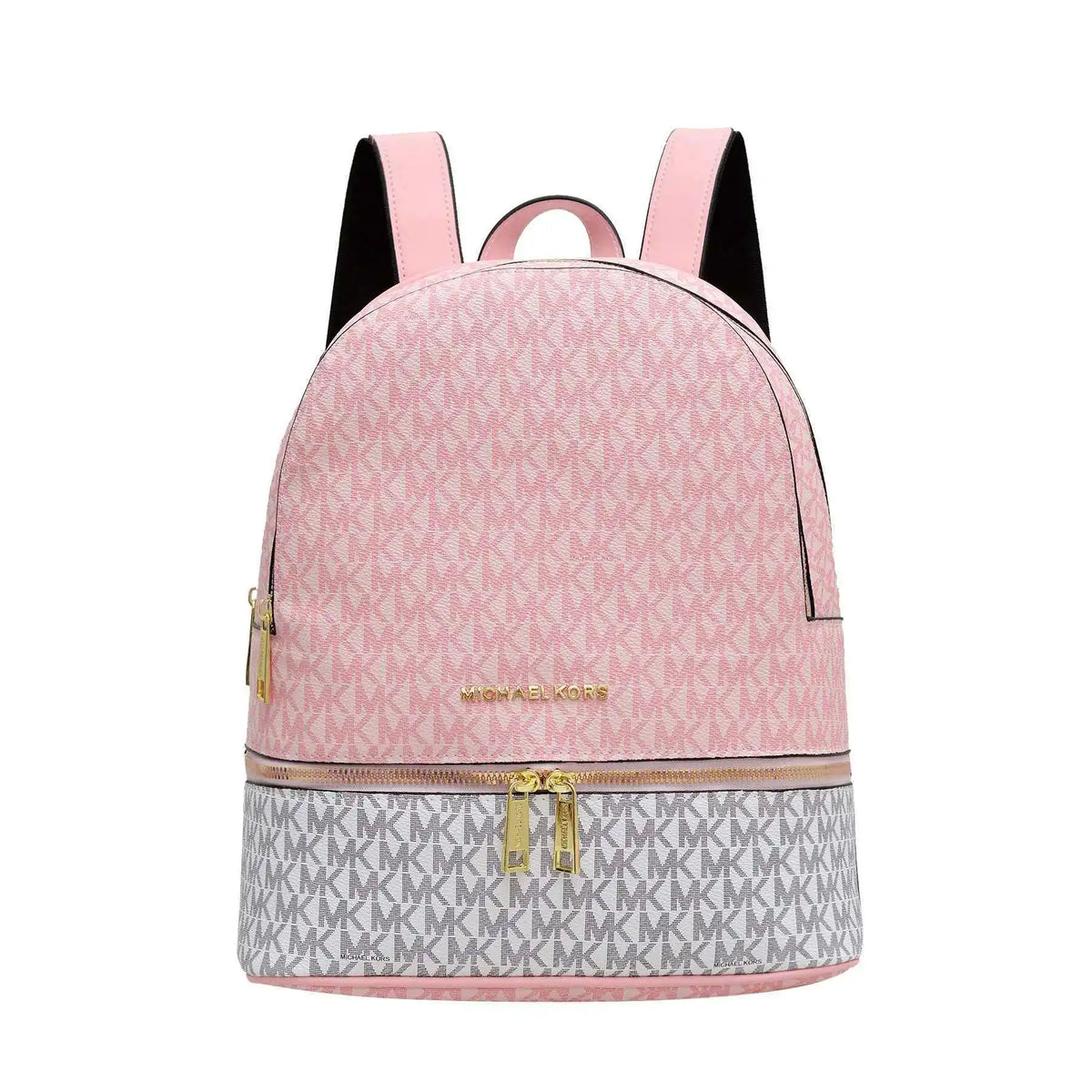 Michael Kors Signature Monogram Medium Zip Backpack