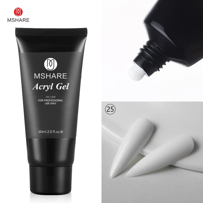 Professional Acryl Gel (Polygel) Tube – UV/LED Extension & Sculpting Gel (60ml / 2.0 fl. oz)