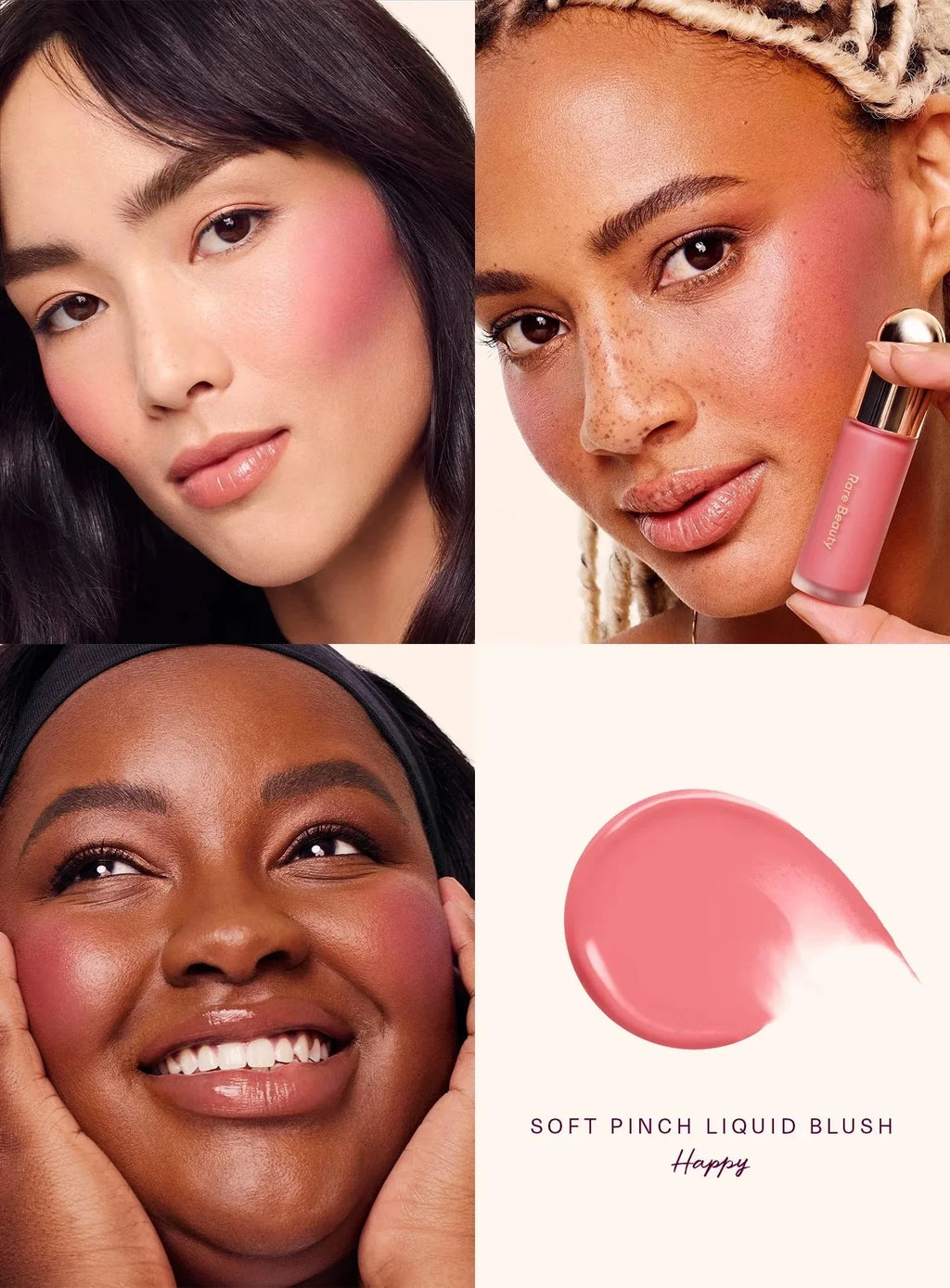 Rare Beauty Blush Collection – Soft Pinch Liquid, Luminous Powder & Stay Vulnerable Melting Cream Blush