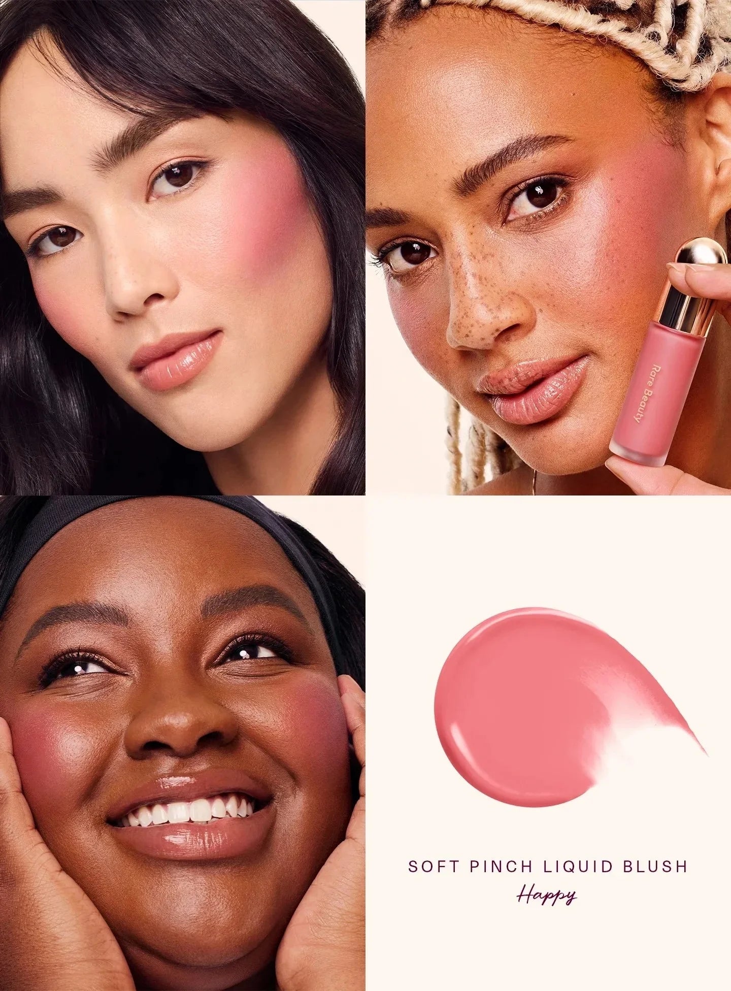 Rare Beauty Blush Collection – Soft Pinch Liquid, Luminous Powder & Stay Vulnerable Melting Cream Blush
