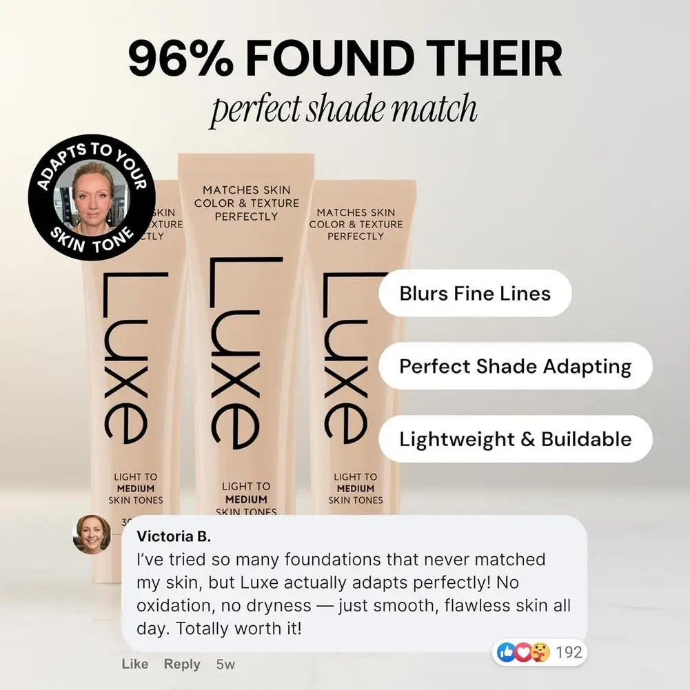 Luxe™ Color-Changing Flawless Foundation – Smart Shade-Adapting Anti-Aging Formula (SPF 15)
