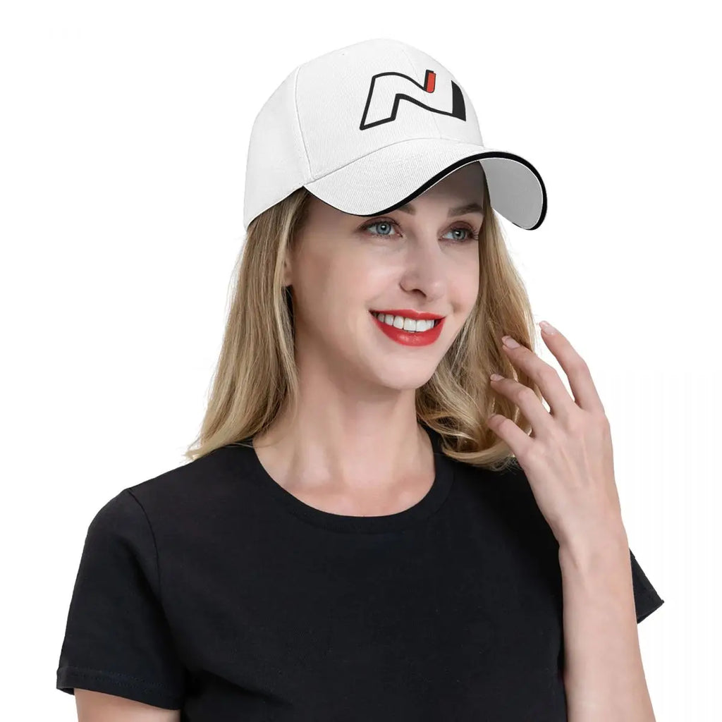 Performance Motorsport Letter N Baseball Cap – Contrast Trim Racing Hat