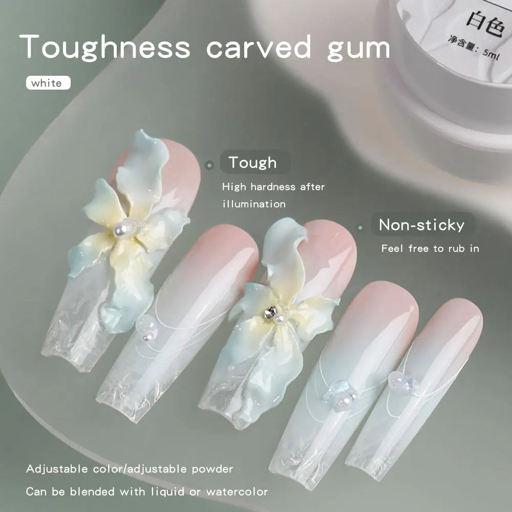 3D Sculpting Carved Gel – Solid Plasticine Nail Art Gum