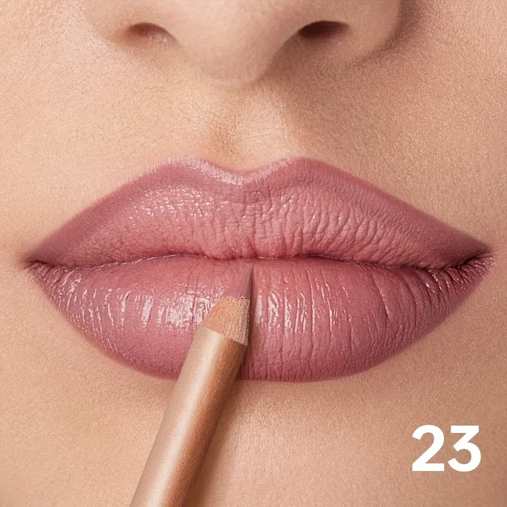 Silky Precision Pout Lip Liner Pencil – Waterproof Velvet Matte Lip Definer & Contour