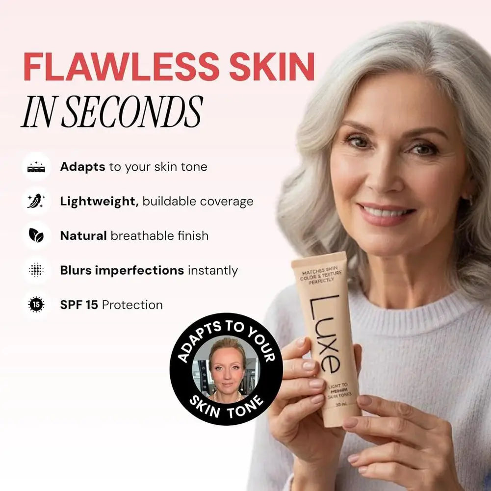 Luxe™ Color-Changing Flawless Foundation – Smart Shade-Adapting Anti-Aging Formula (SPF 15)