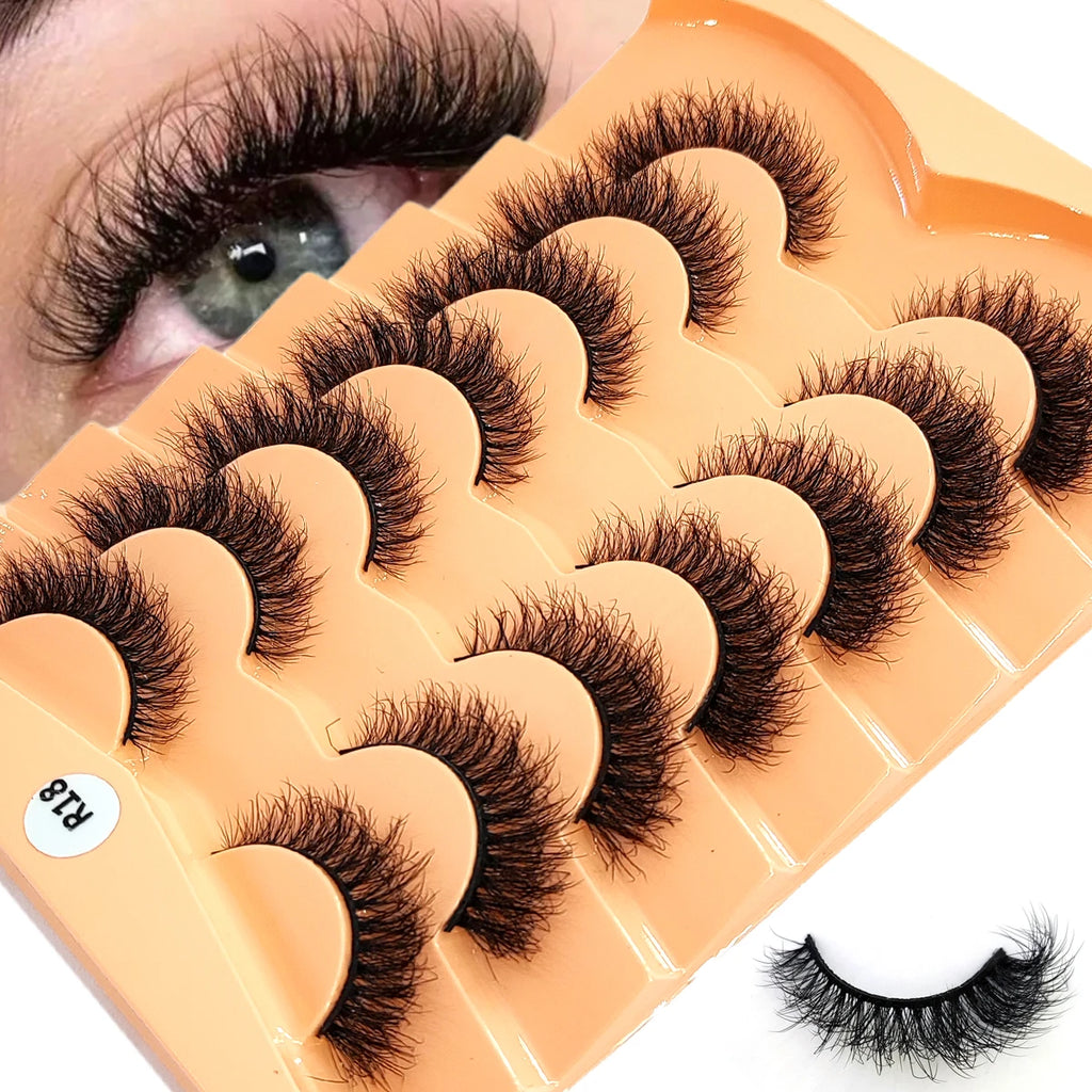 Premium 5D Mink Lashes - Wispy, Dramatic Volume Eyelashes (Bulk 10-Pair Pack)