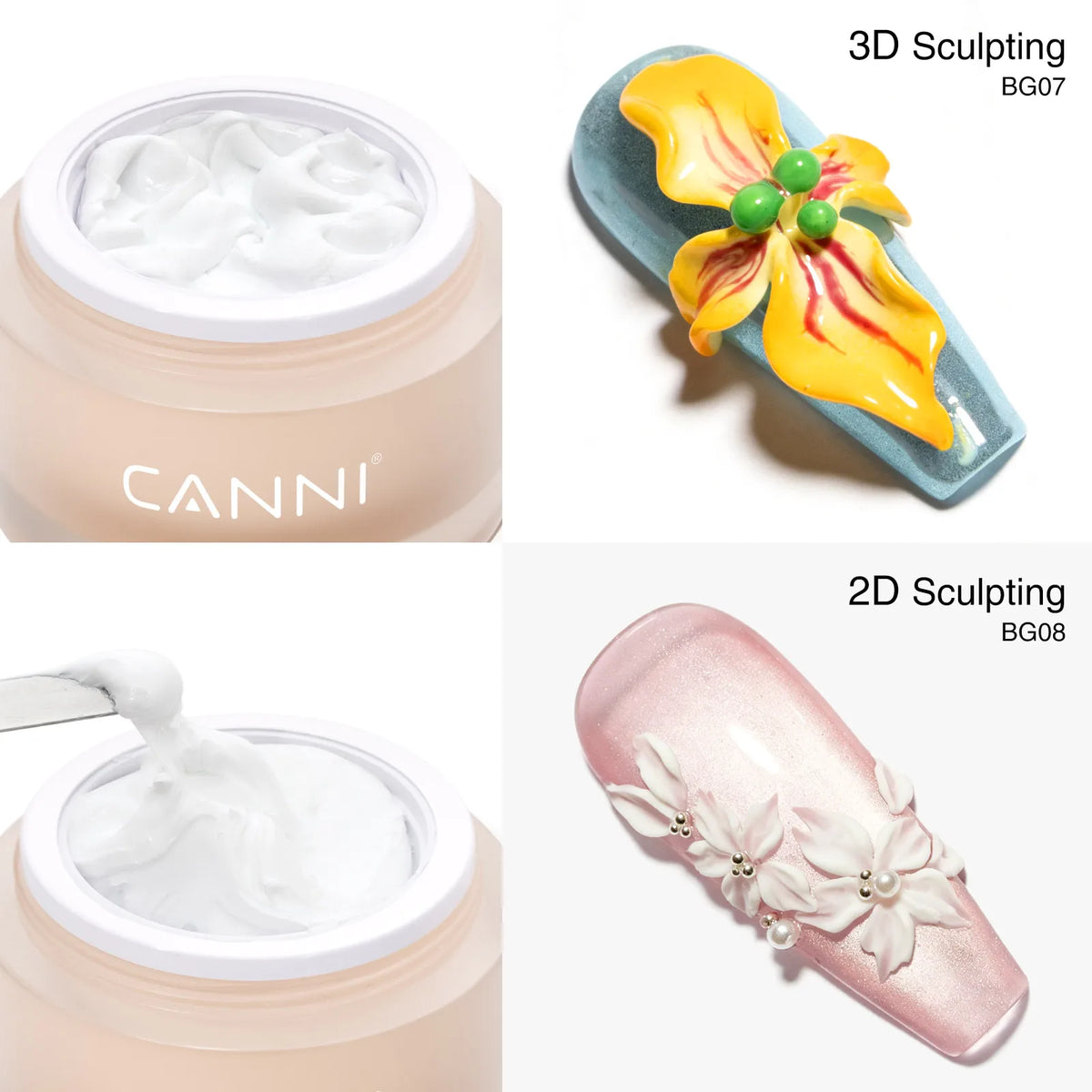 CANNI Professional Sculpting & Plaster Gel Series (BG01 - BG08)