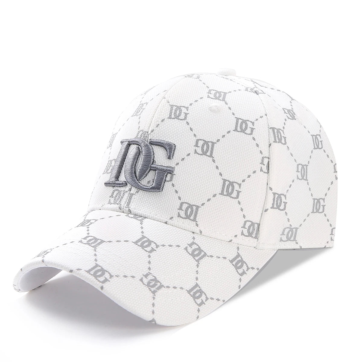 Luxury Monogram Jacquard Baseball Cap – 3D Embroidered Initial Sun Hat
