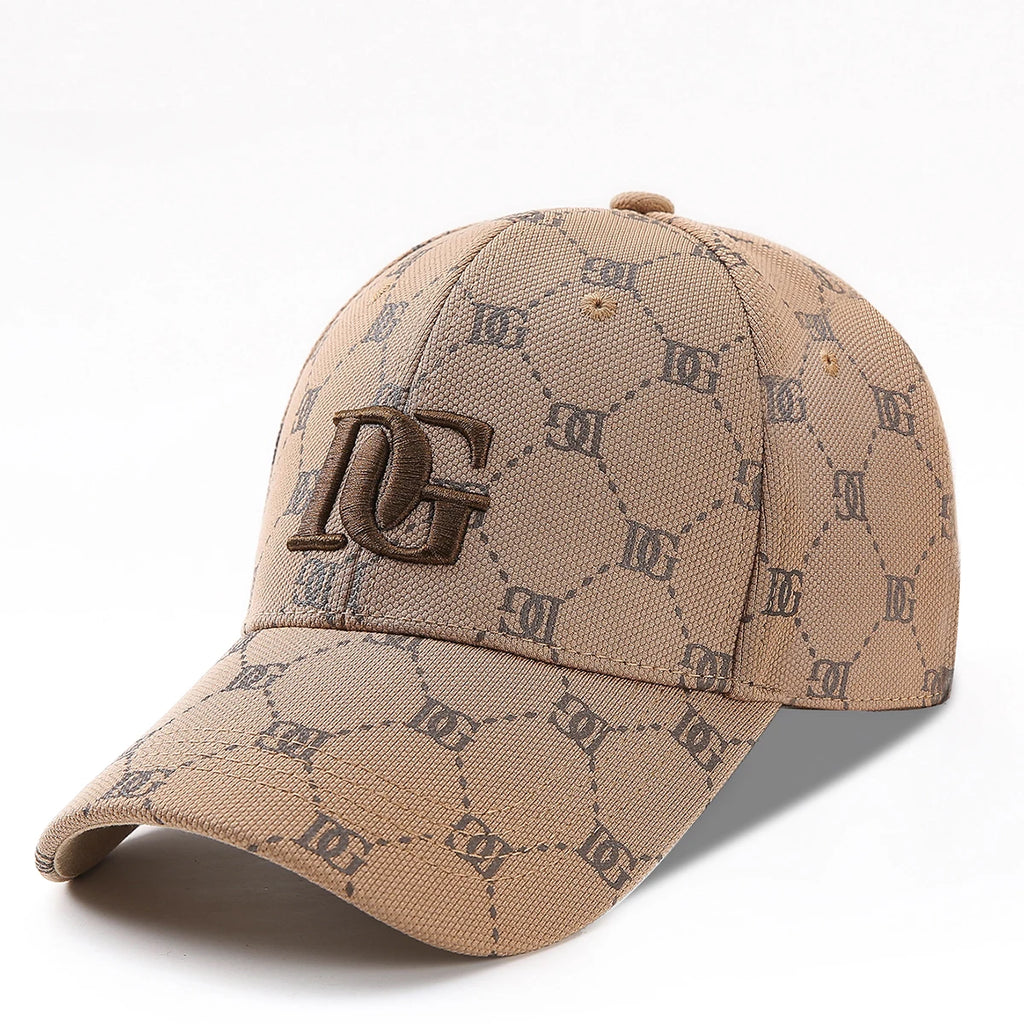 Luxury Monogram Jacquard Baseball Cap – 3D Embroidered Initial Sun Hat