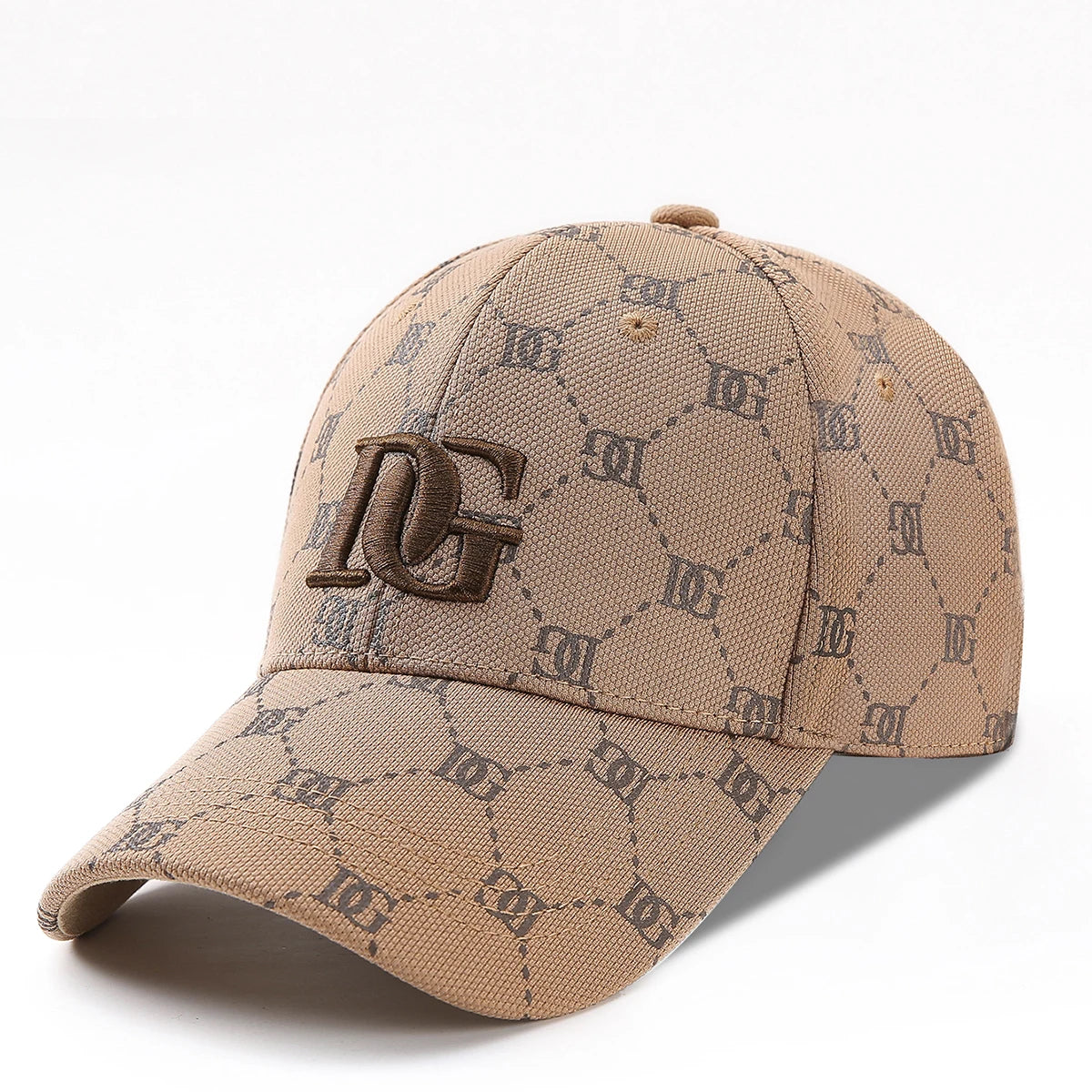 Luxury Monogram Jacquard Baseball Cap – 3D Embroidered Initial Sun Hat