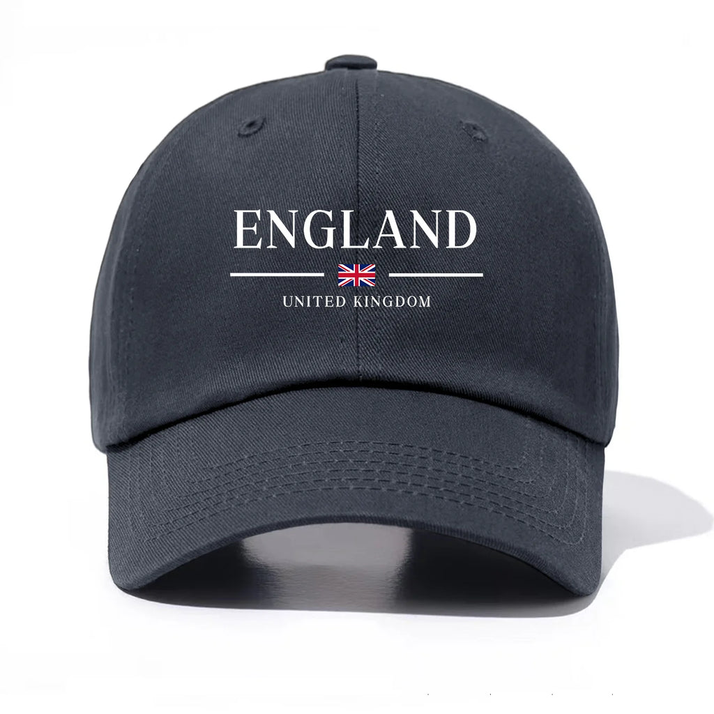 England United Kingdom Embroidered Cotton Baseball Cap – Unisex British Flag Dad Hat