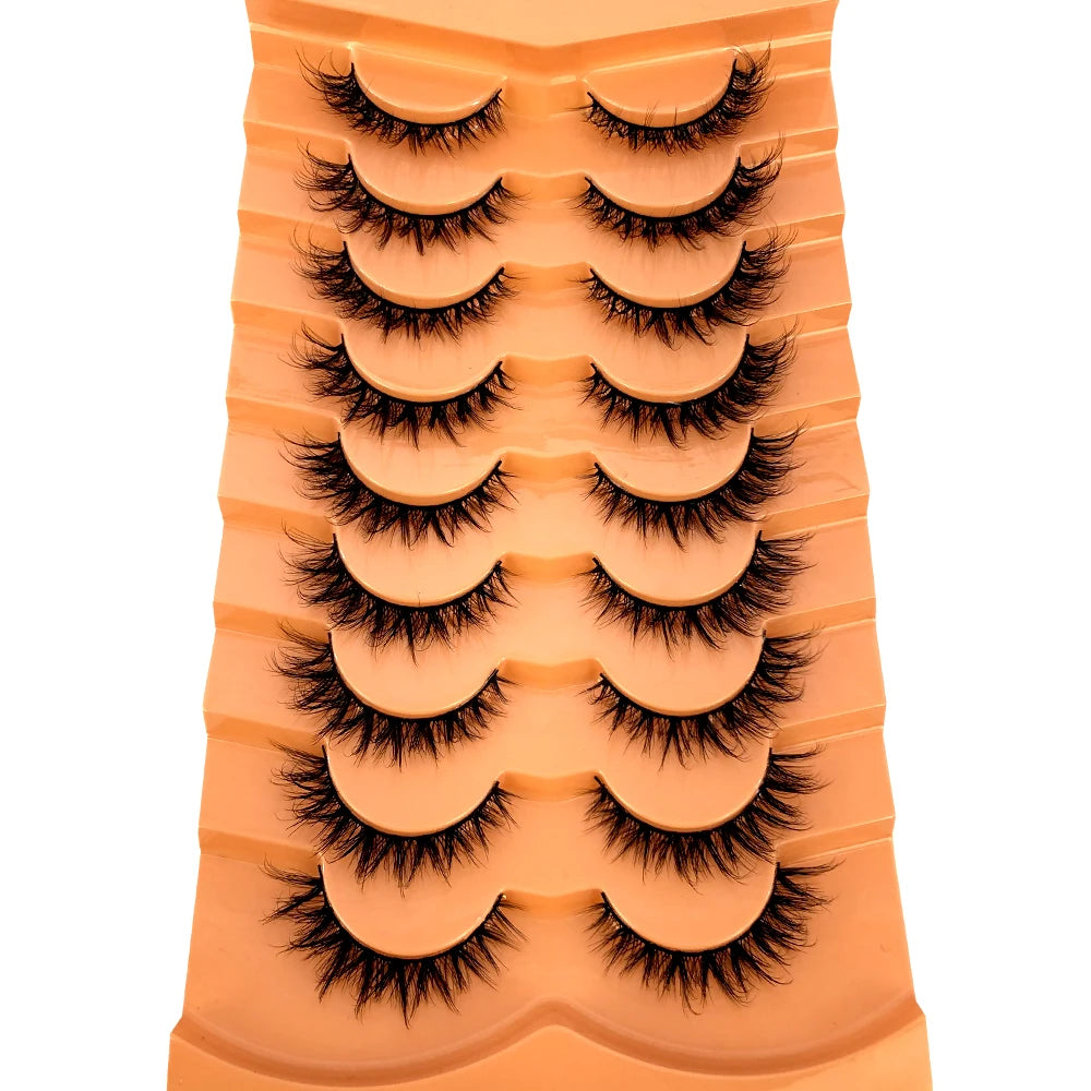 Premium 5D Mink Lashes - Wispy, Dramatic Volume Eyelashes (Bulk 10-Pair Pack)
