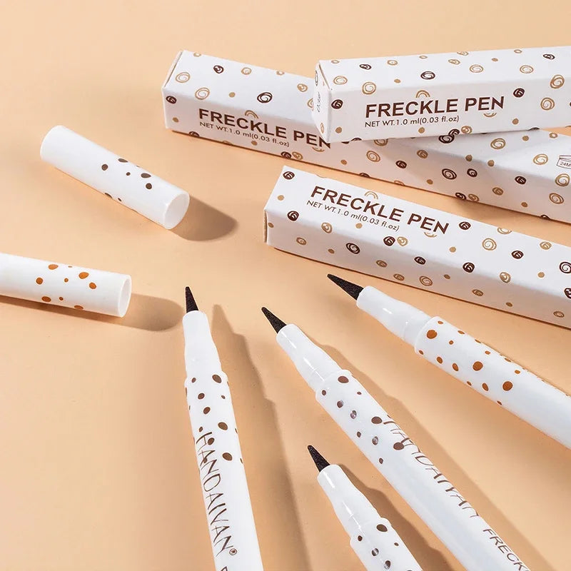 HANDAIYAN 4pc Natural Freckle Pen Set – Long-Lasting Waterproof Sun-Kissed Makeup Pens