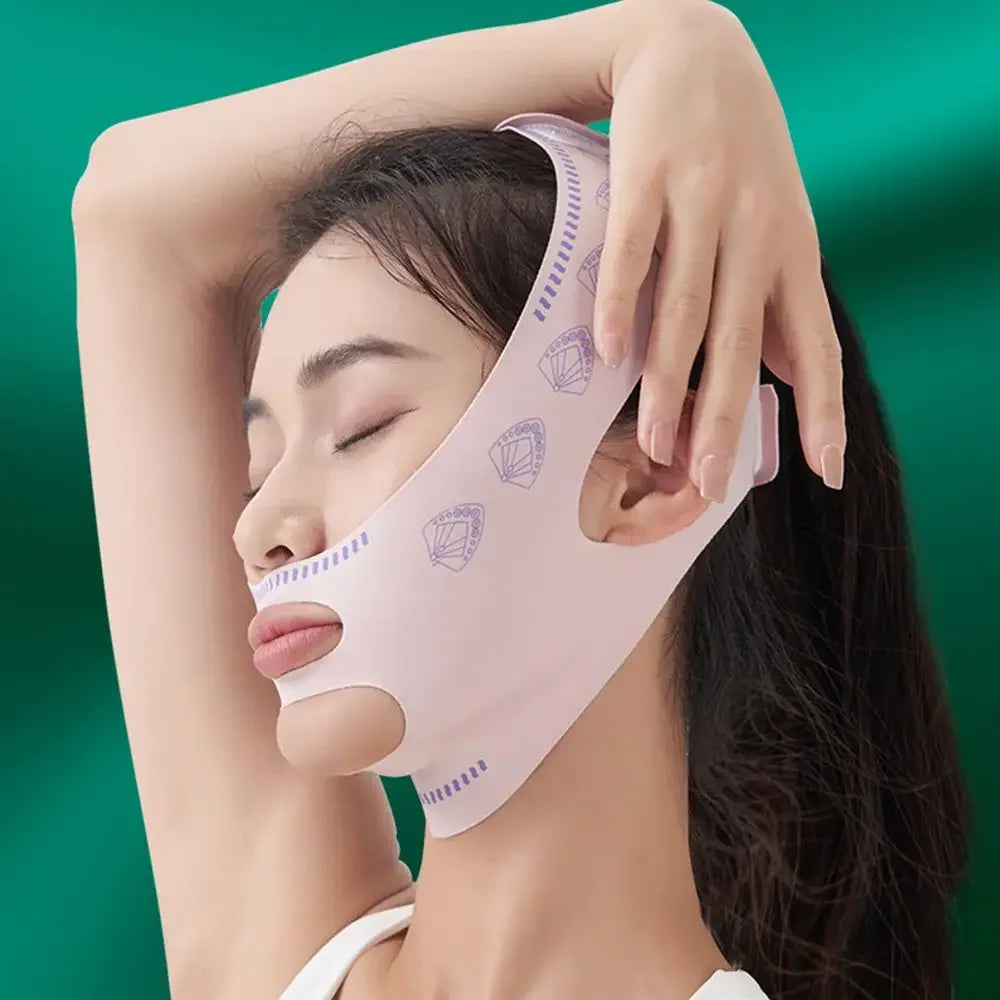 V-Line Face Lifting Mask Strap – Double Chin Reducer & Mandibular Contour Slimming Shaper Band for Women