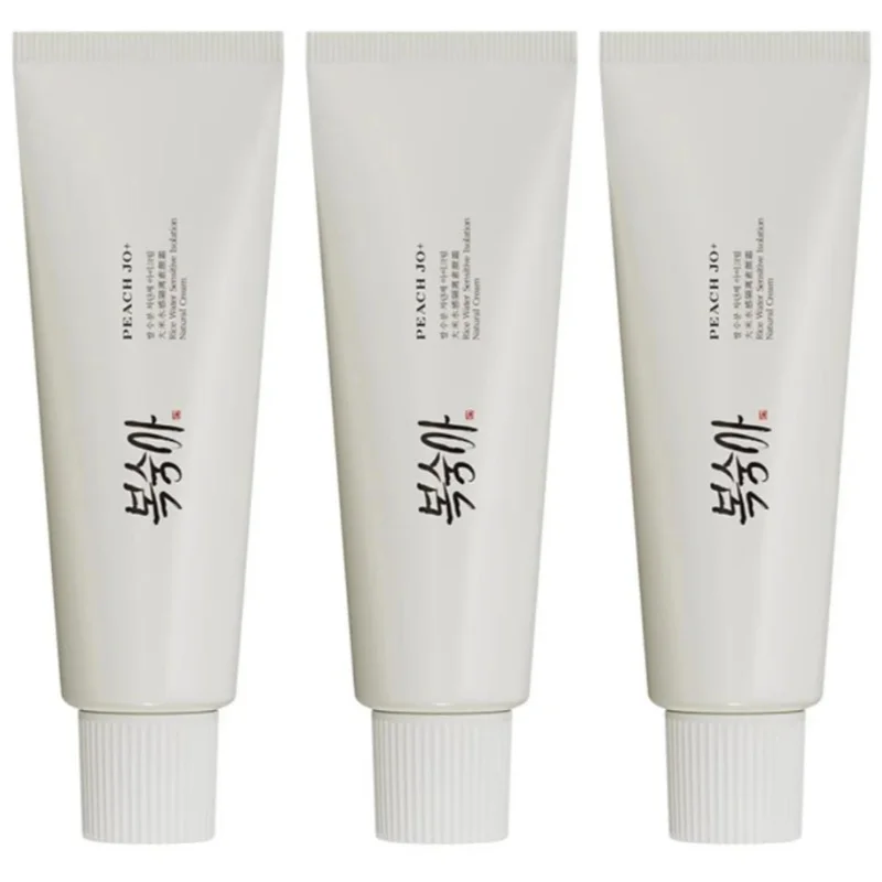 PEACH JO+ Rice Water Sensitive Isolation Tone-Up Cream – Hydrating Primer & Essence Cream for Brightening & Redness Relief
