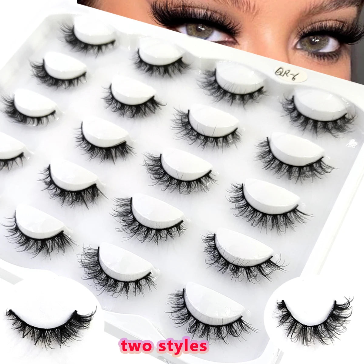 Premium 5D Mink Lashes - Wispy, Dramatic Volume Eyelashes (Bulk 10-Pair Pack)