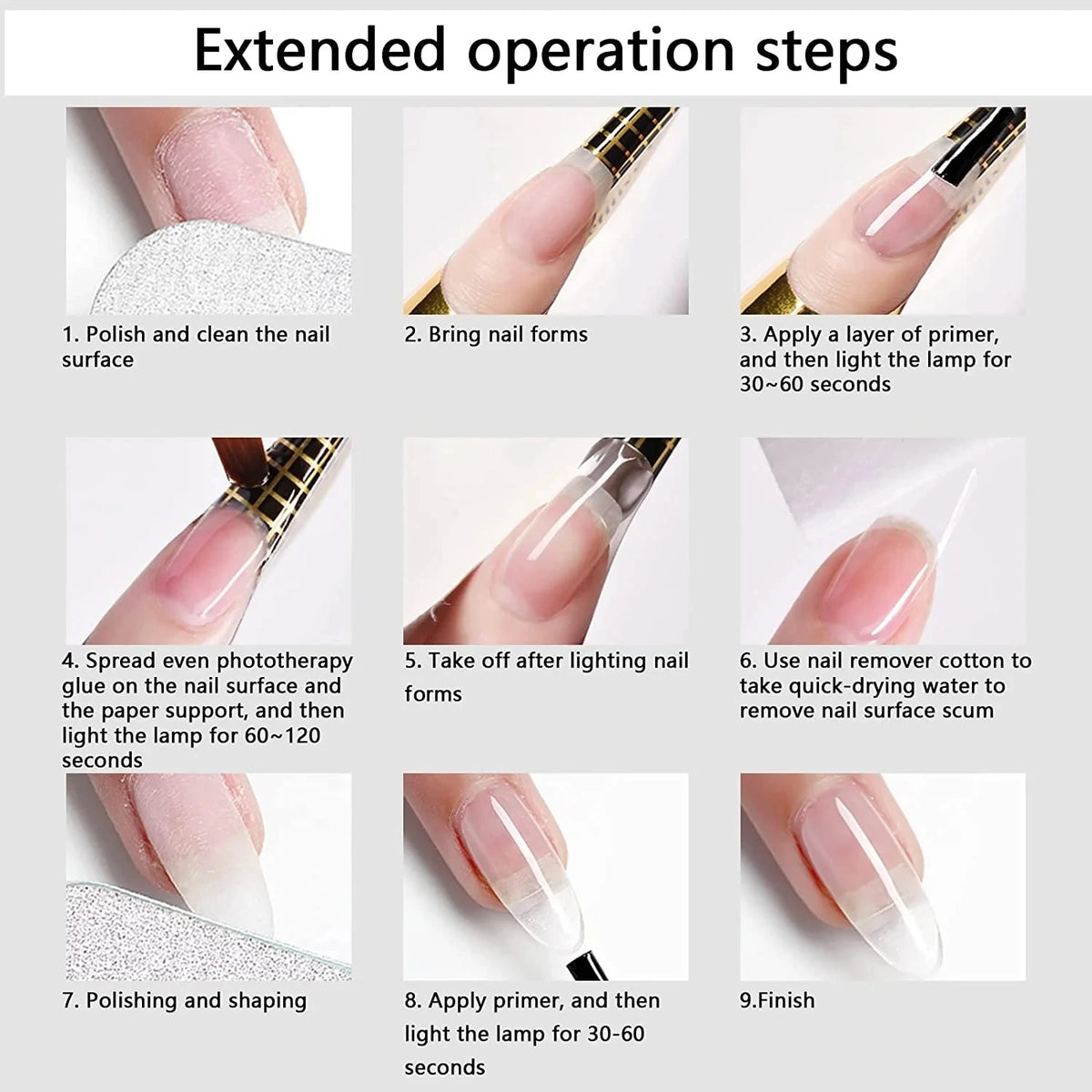 Professional Hard Builder Extension Gel – Self-Leveling UV/LED Nail Enhancement Gel (50g)