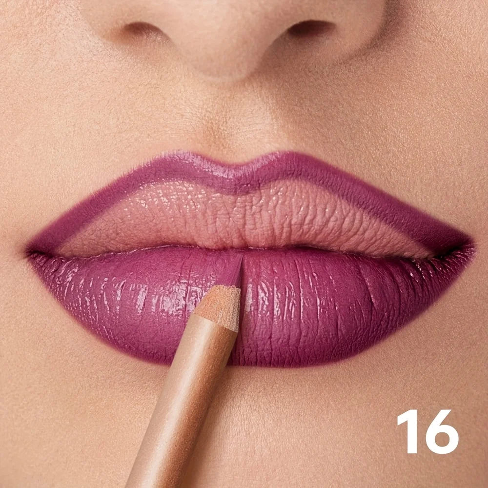 Silky Precision Pout Lip Liner Pencil – Waterproof Velvet Matte Lip Definer & Contour