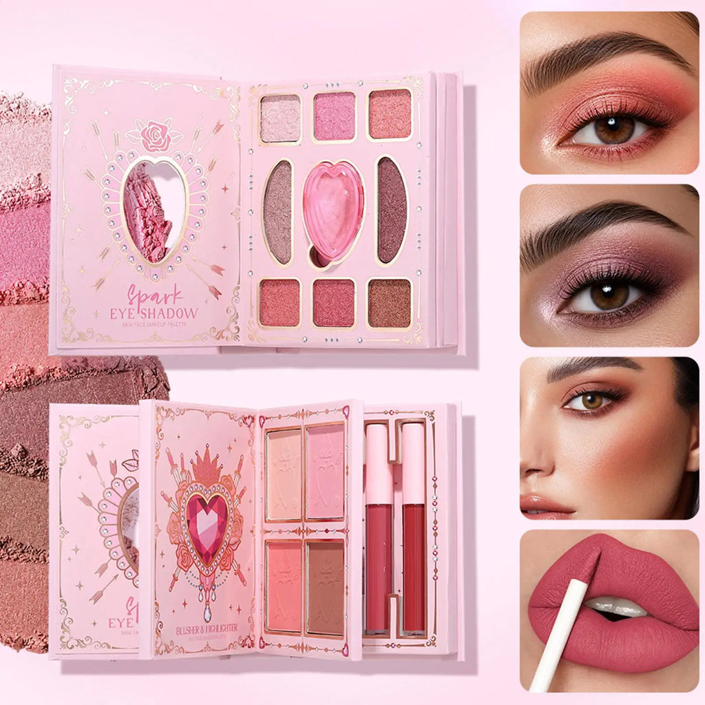 Love In Every Shade - All-In-One Love Palette (3-Layer Makeup Book)