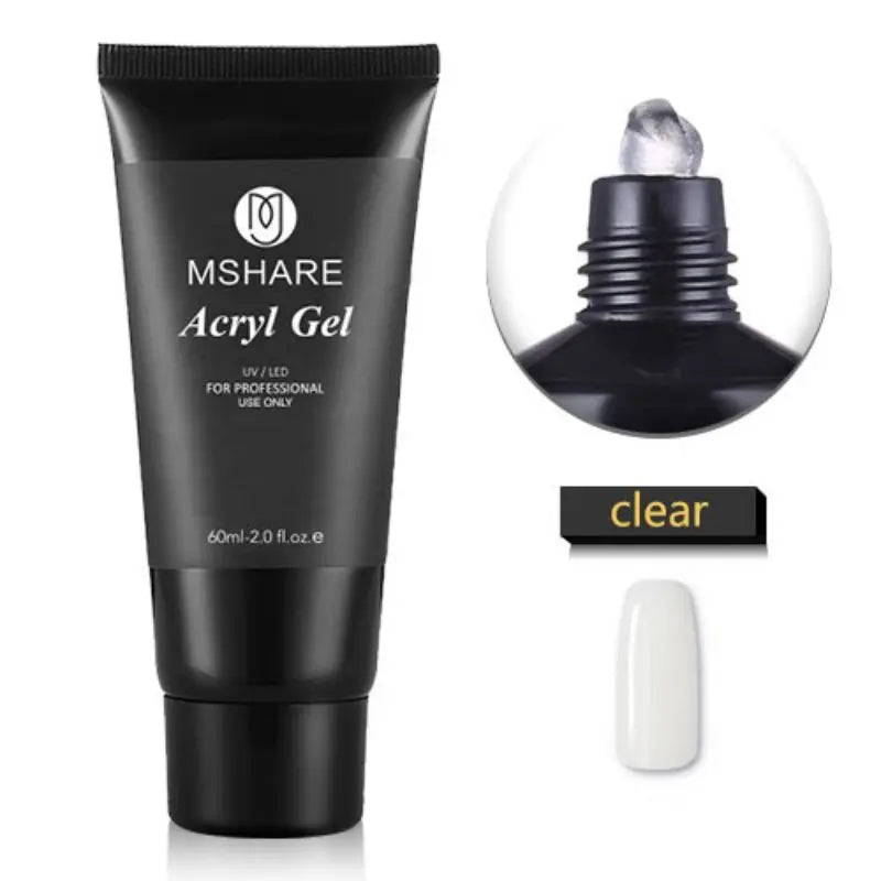 Professional Acryl Gel (Polygel) Tube – UV/LED Extension & Sculpting Gel (60ml / 2.0 fl. oz)