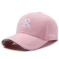 Gothic Letter R Embroidered Baseball Cap – Sport Luxe Curved Brim Hat