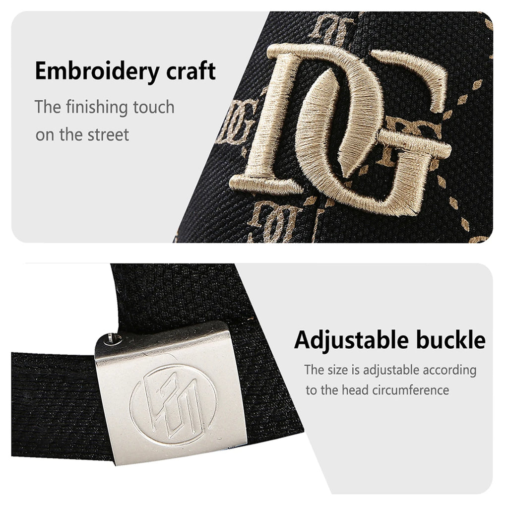 Luxury Monogram Jacquard Baseball Cap – 3D Embroidered Initial Sun Hat