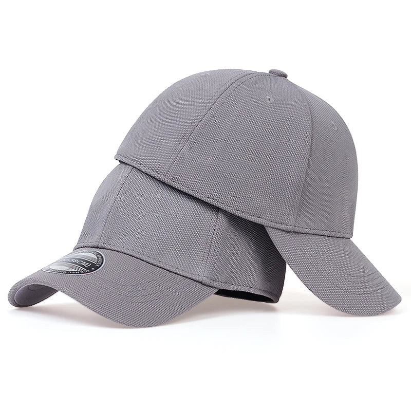 Minimalist Solid Fitted Baseball Cap – Stretch Fit Closed Back Hat