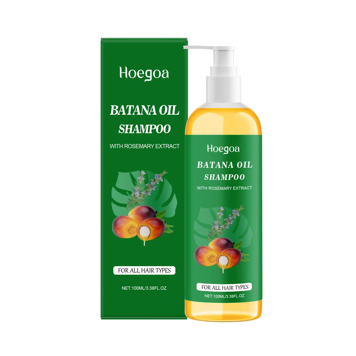 Hoegoa Batana Oil & Rosemary Hair Growth Shampoo (100ml) – Deep Hydration, Anti-Frizz & Root Strengthening Cleanser