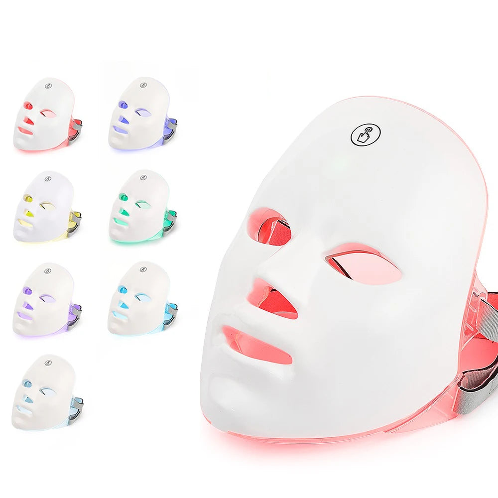 7-Colour Wireless LED Face Mask | Face & Neck Options