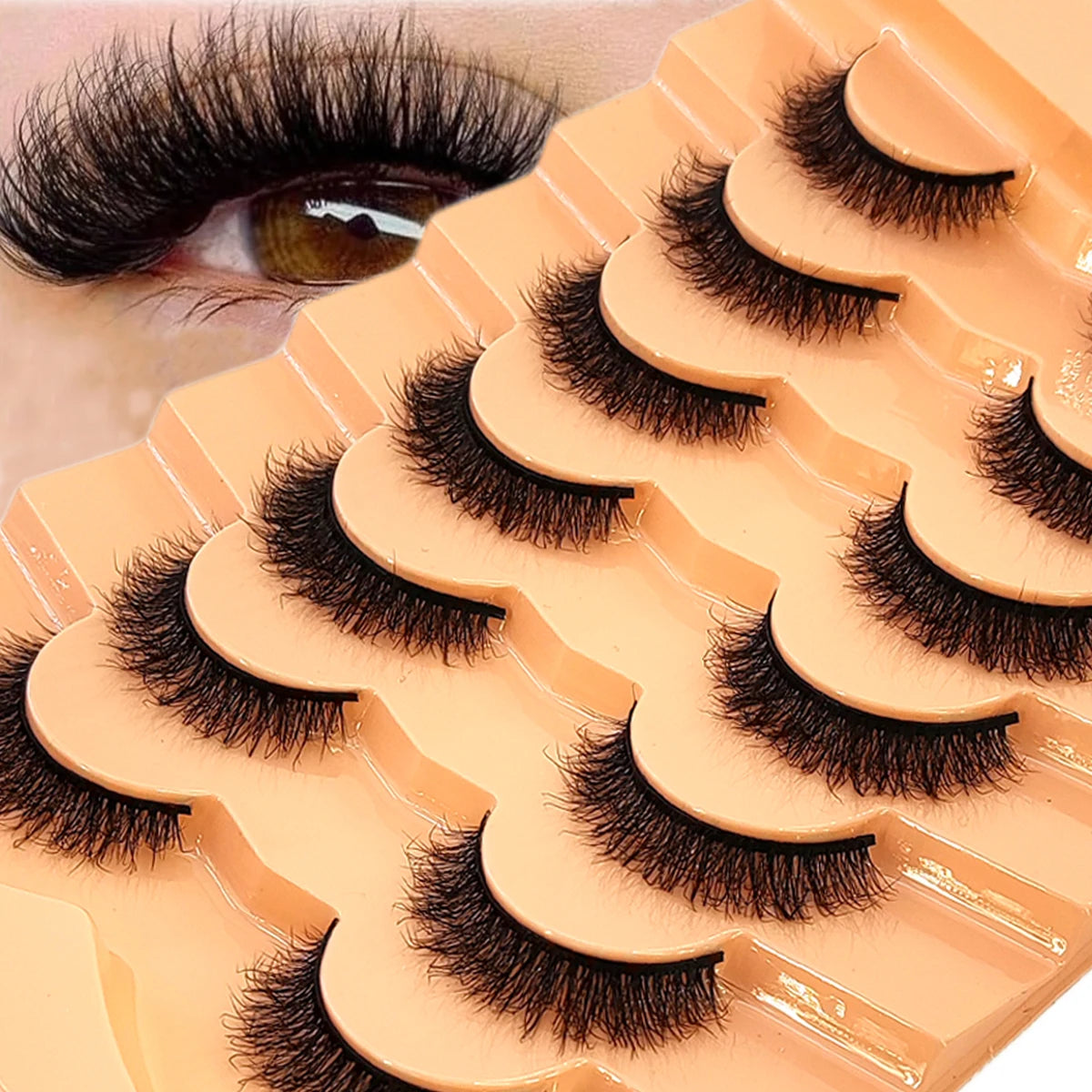 Premium 5D Mink Lashes - Wispy, Dramatic Volume Eyelashes (Bulk 10-Pair Pack)