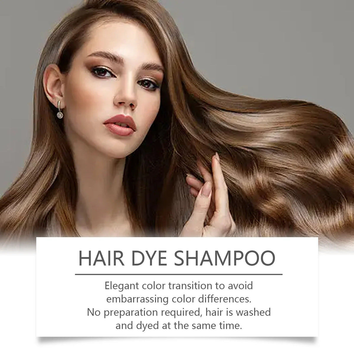 Hoegoa 100ml Hair Dye Shampoo – Instant 2-in-1 Color & Nourishing Wash