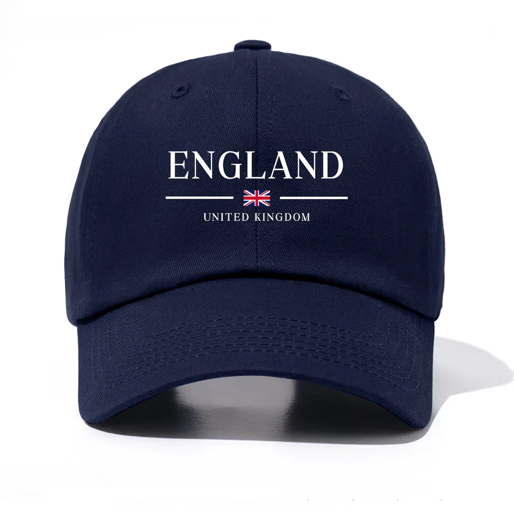 England United Kingdom Embroidered Cotton Baseball Cap – Unisex British Flag Dad Hat