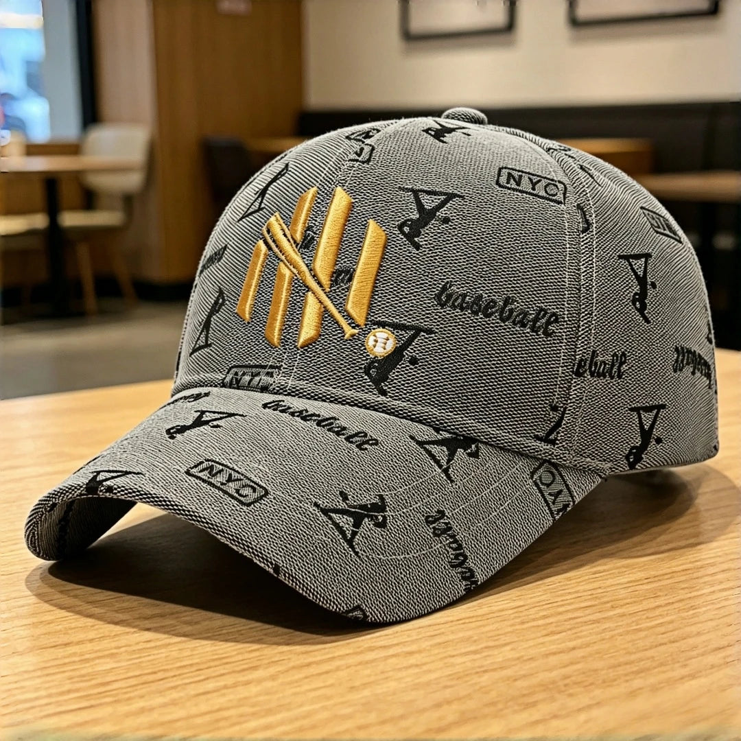 Vintage Baseball Jacquard Embroidered Cap – Unisex Streetwear Dad Hat